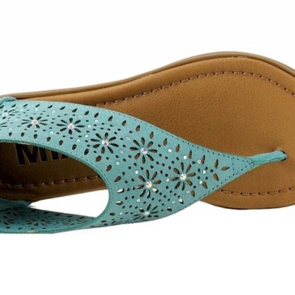 Girls Sandals American Eagle AE Cage Blue Hooded Flat Zipper Shoes-size 12 - Picture 12 of 12